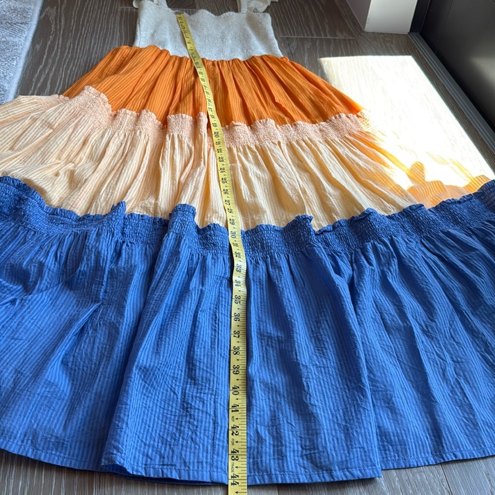 Colorful cotton summer dress Size XS/S. Like new. Long maxi sleeveless d… - Picture 14 of 16
